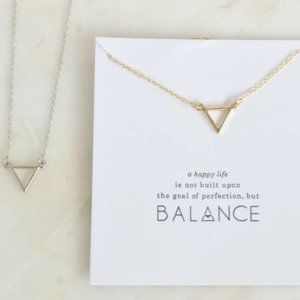 Personality necklace Balance silver